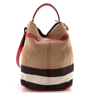 Burberry Ashby Bag House Check Canvas