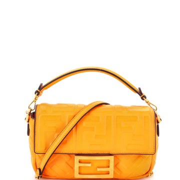 Fendi Baguette Nm Bag Zucca Embossed