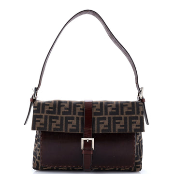 Fendi Vintage Shoulder Bag Zucca Canvas