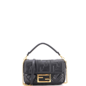 Fendi Baguette Nm Bag Zucca Embossed