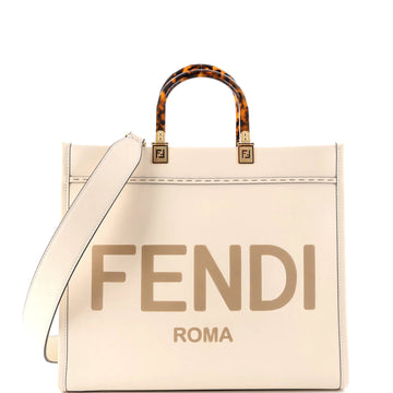 Fendi Sunshine Shopper Tote Leather