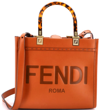 Fendi Sunshine Shopper Tote Leather