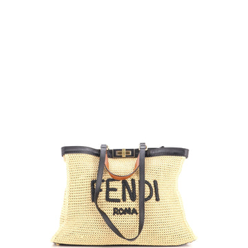Fendi Peekaboo X-Tote Raffia Medium