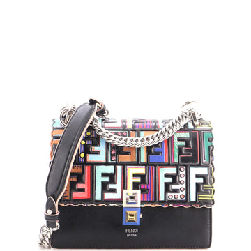 Fendi Kan I Bag Zucca Embossed Patent