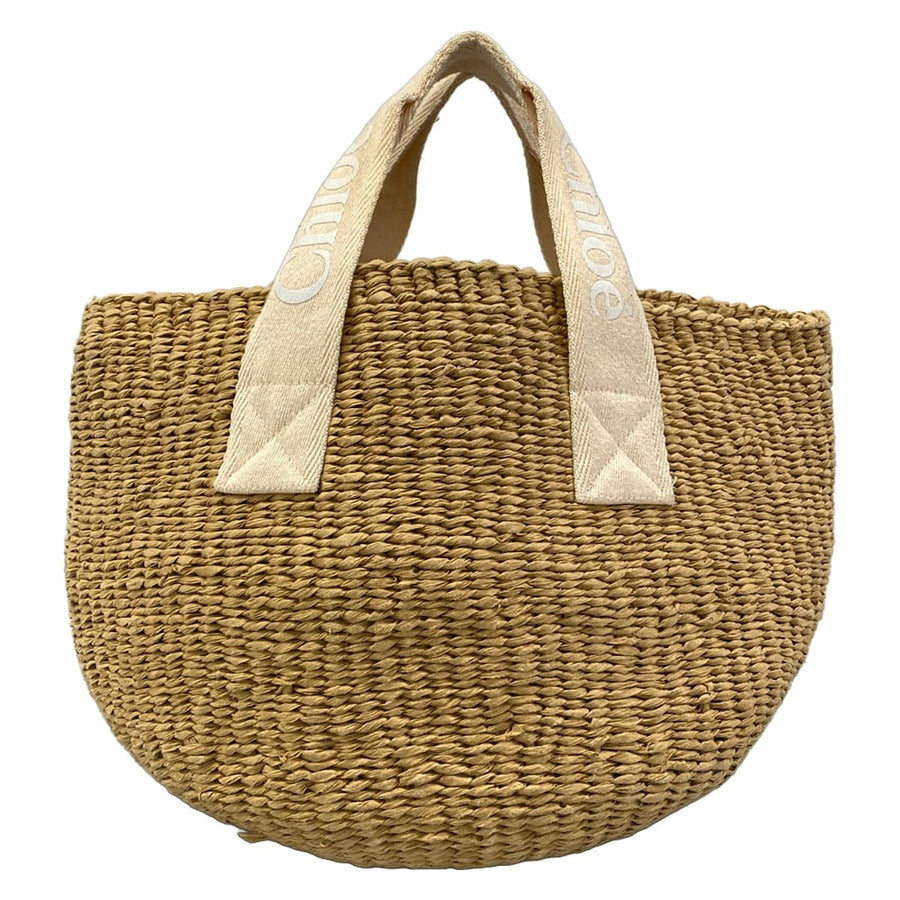 Chloe Tote Bag Light Brown Beige White