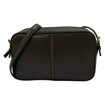 Burberry Shoulder Bag Dark Brown Leather