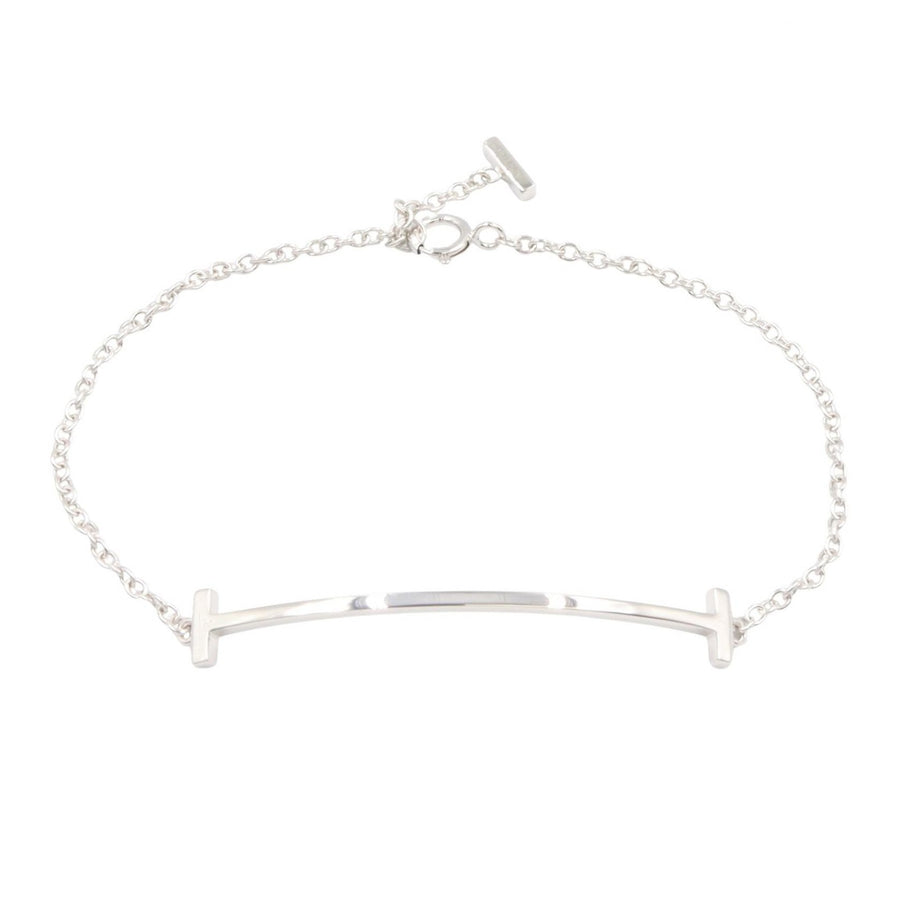 Tiffany＆Co T Smile Small Bracelet 18Kwg