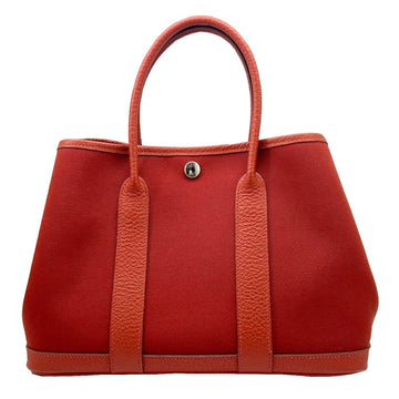 Hermes Garden Party Tote Toile And