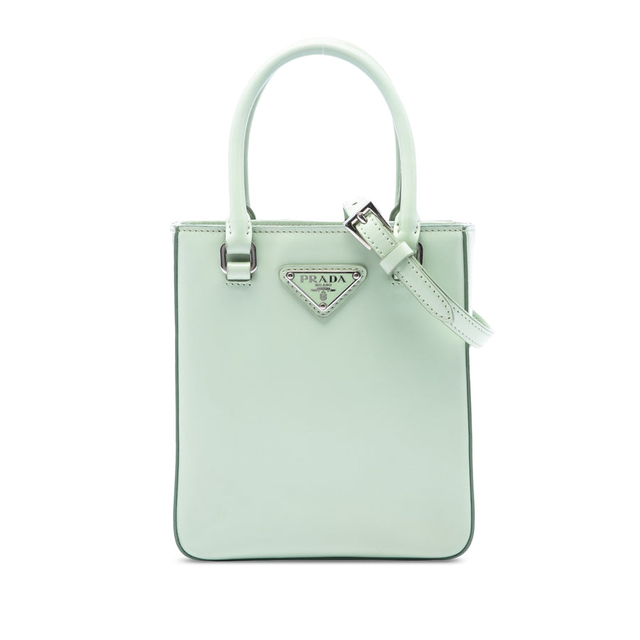 Prada Small Spazzolato Leather Satchel