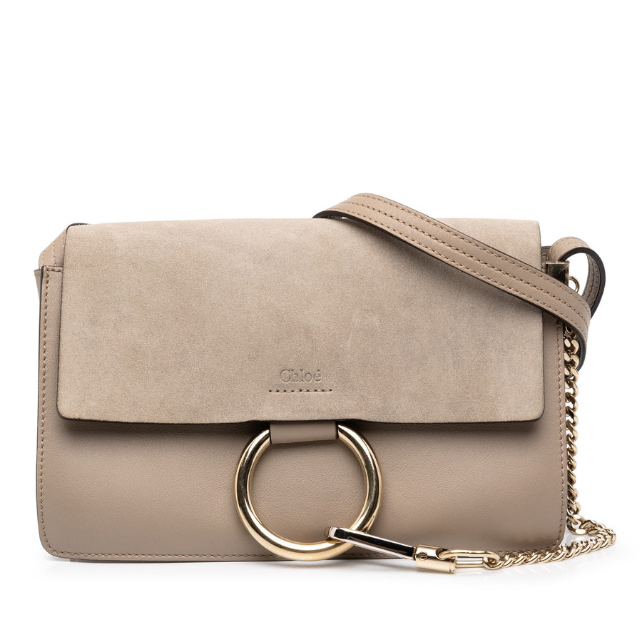Chloé Small Suede And Calfskin Faye
