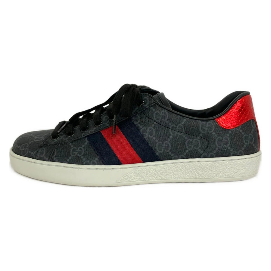 Gucci Ace Gg Supreme Dark Gray Black