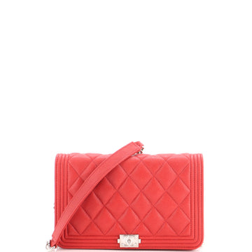 Chanel Boy Wallet On Chain Quilted