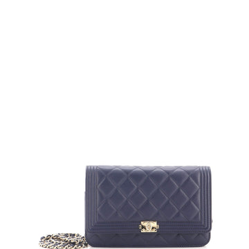 Chanel Boy Wallet On Chain Quilted