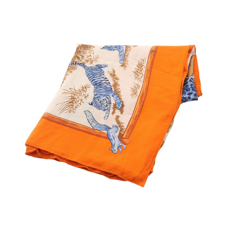Hermes Carre Tendresse Feline Scarf Wrap