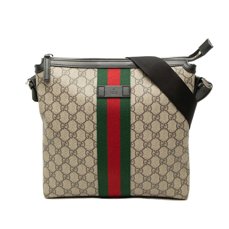Gucci Gg Supreme Web Crossbody Pre-Loved