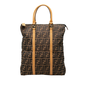 Fendi Zucca Canvas Tote Pre-Loved Brown
