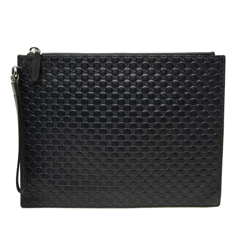 Gucci Microssima Clutch Pre-Loved Black