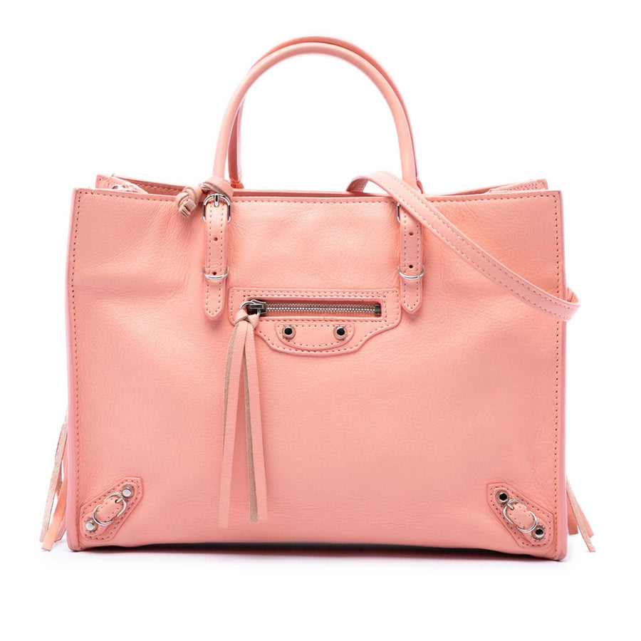 Balenciaga Calfskin Papier A6 Zip Around