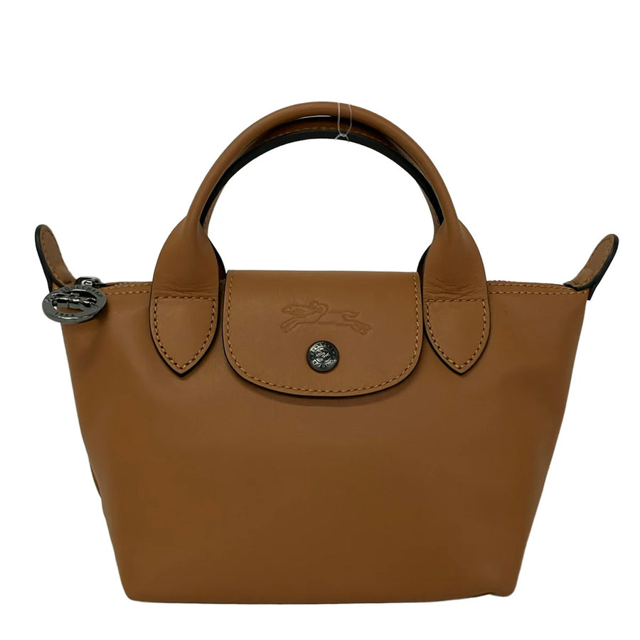 Longchamp Le Pliage Extra Brown Leather