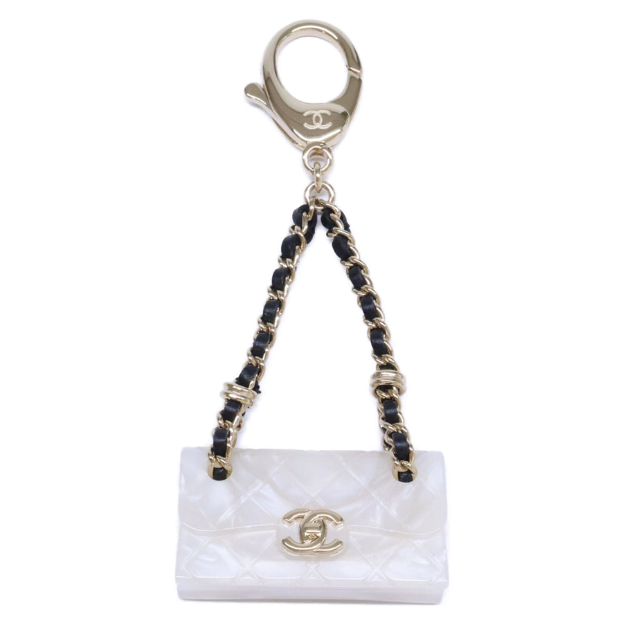 Chanel Bag Charm Matelassé Metal Handbag