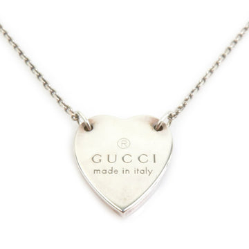 Gucci Heart Motif Necklace Silver -
