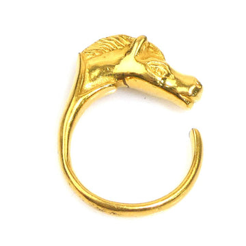 Hermes Cheval Horse Ring Gold Metal