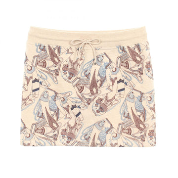 Hermes Sweatshirt Skirt Cotton Camel