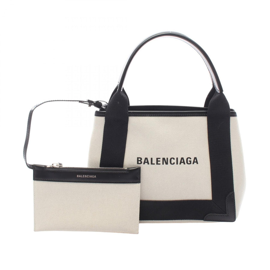 Balenciaga Navy Cabas Xs Handbag Canvas