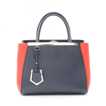 Fendi Petite 2 Jour Tote Handbag Leather