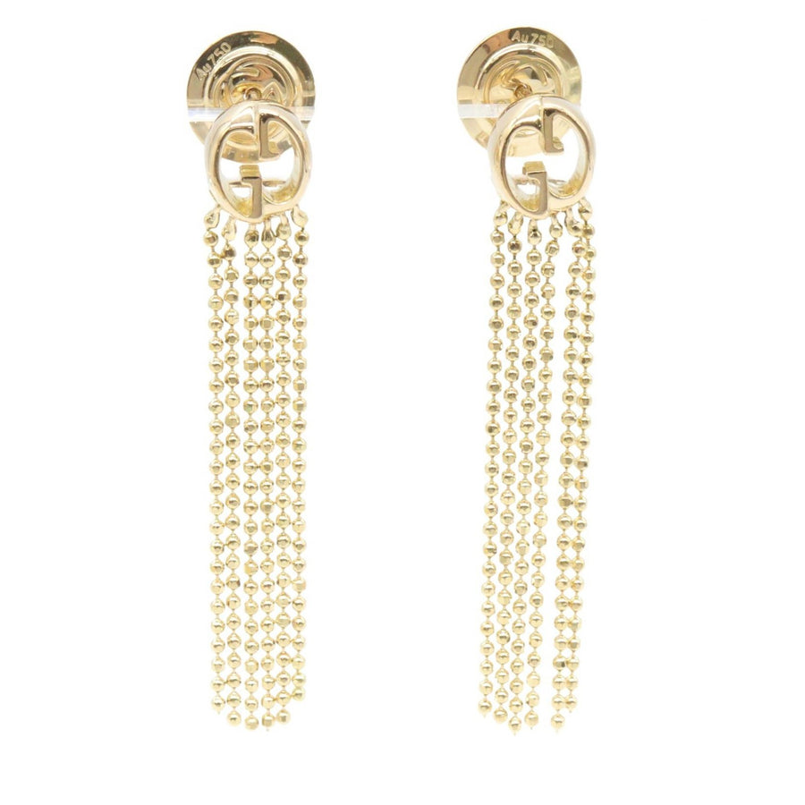 Gucci Gg Fringe Long Pierced Earrings