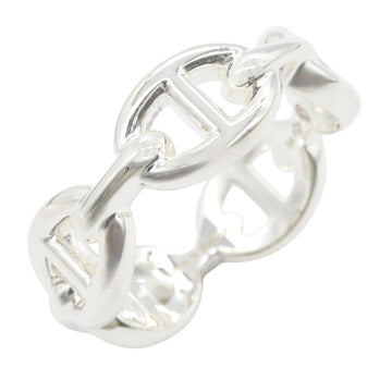 Hermes Enchainee Pm Ring Silver Preowned