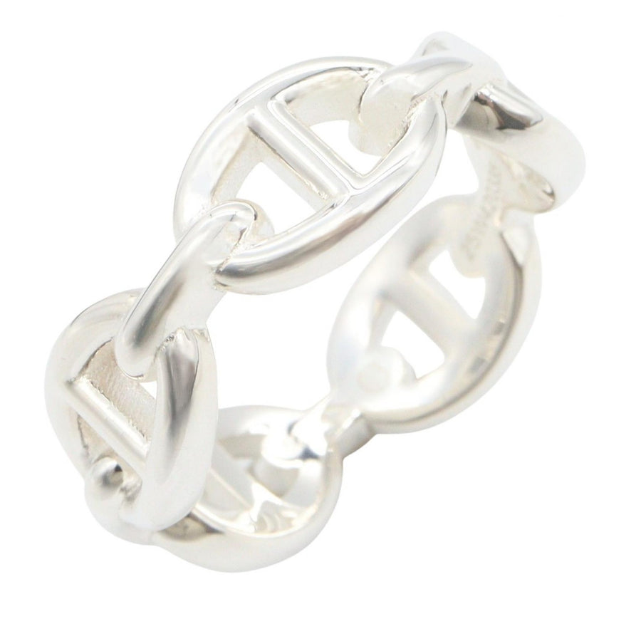 Hermes Enchainee Pm Ring Silver Preowned