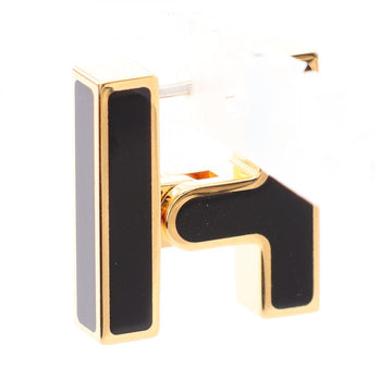 Hermes Single H Pierced Earrings Gold