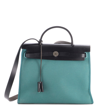 Hermes Herbag Zip Leather And Toile 31