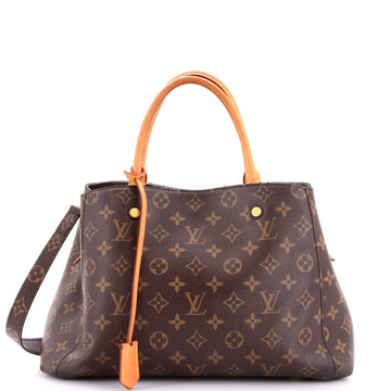 Louis Vuitton Montaigne Handbag Canvas