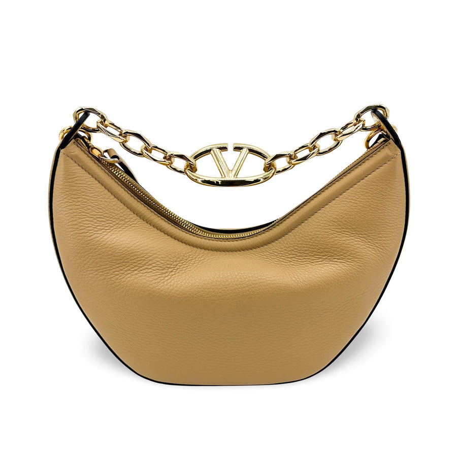 Valentino Garavani Small V-Logo Moon Bag