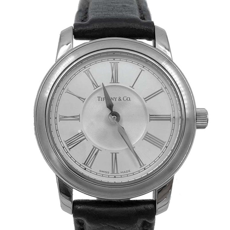 Tiffany Mark Round Steel Watch