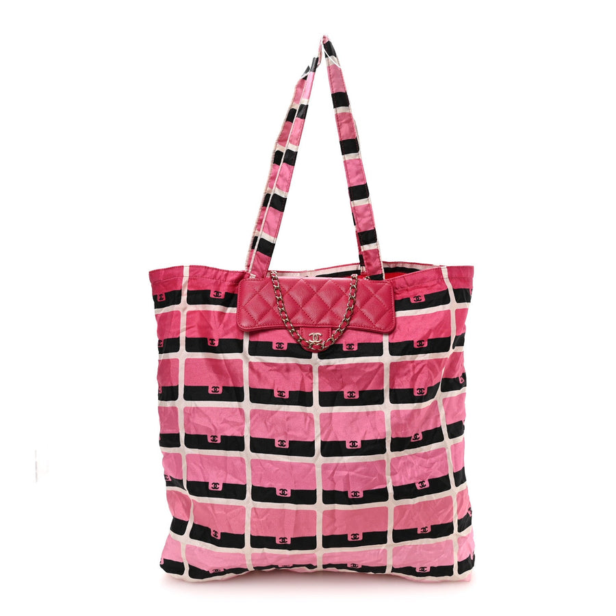 Chanel Caviar Fabric Quilted Foldable
