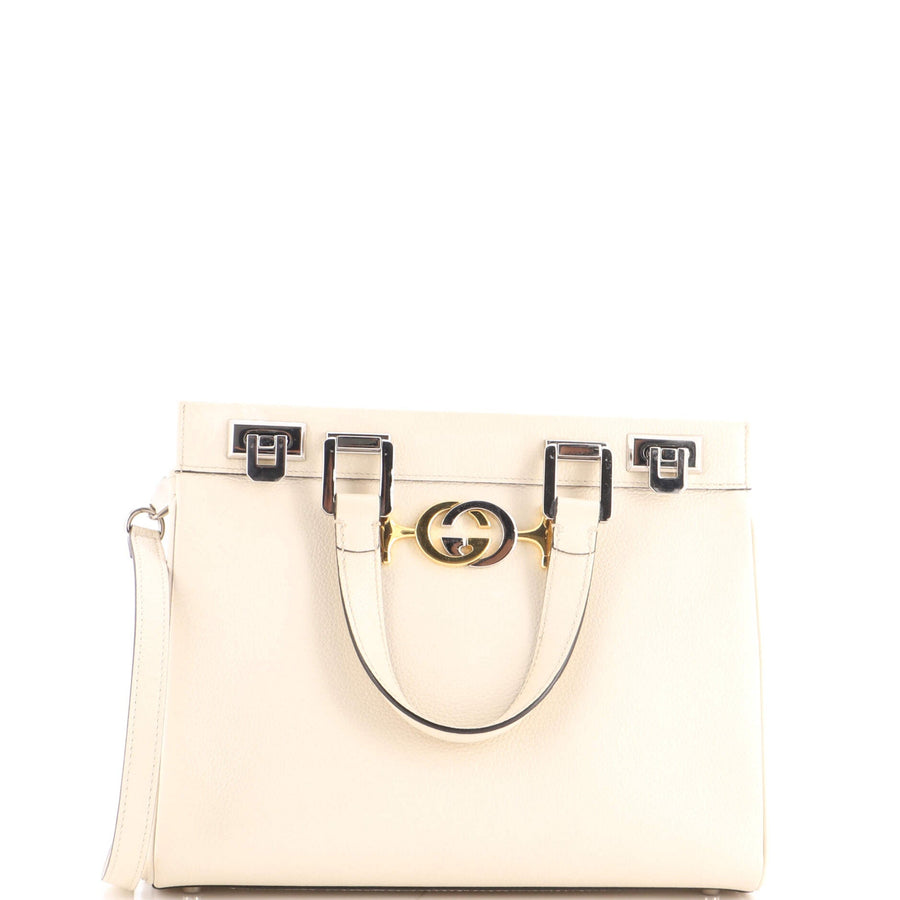 Gucci Zumi Top Handle Bag Leather Small