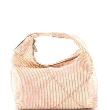 Burberry Peg Handle Bag Knit Check