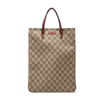 Gucci Gg Supreme Tote Pre-Loved Beige