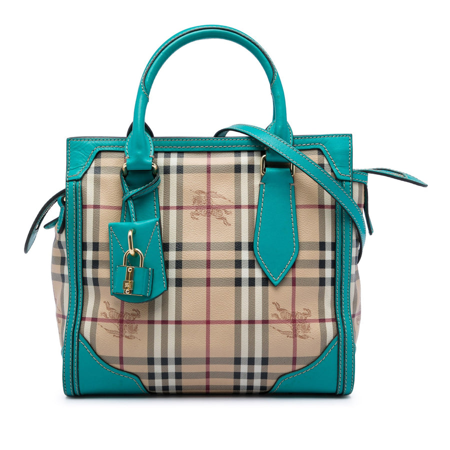 Burberry Small Haymarket Check Coated
