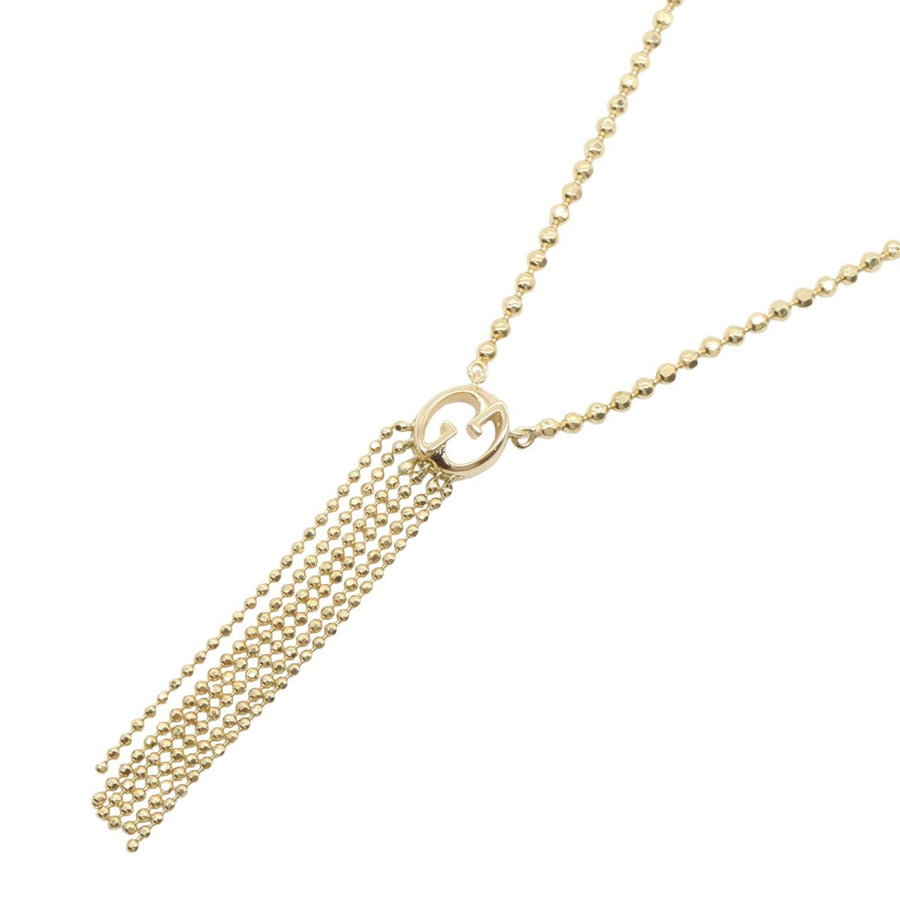 Gucci Gg Fringe Necklace Pendant 18Kyg