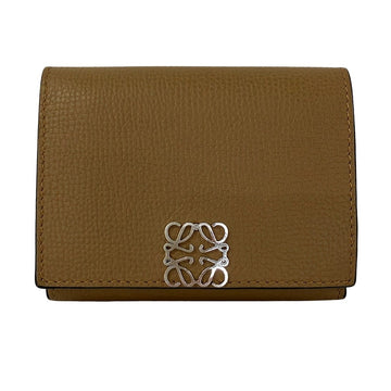 Loewe Anagram Trifold Wallet Brown