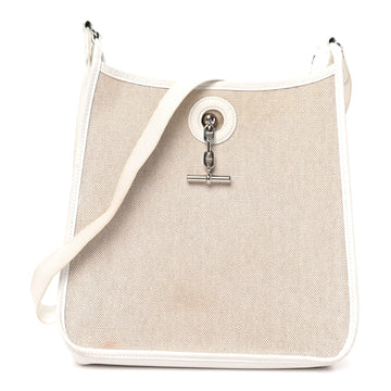 Hermes Toile H Ardennes Vespa Pm White