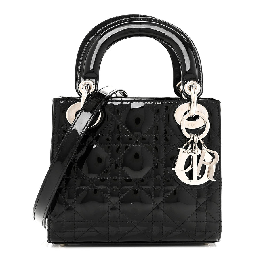 Christian Dior Patent Cannage Mini Lady