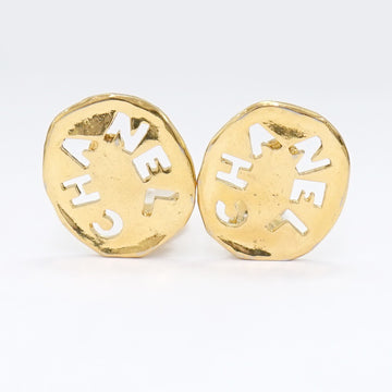 Chanel Cc Logos Round Clip-On Earrings