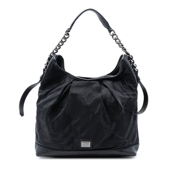 Burberry Tonal Check Nylon Shoulder Bag