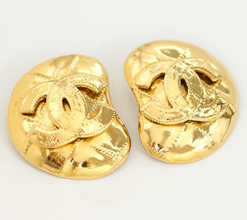 Chanel Cc Logos Quilted Clip-On Earrings