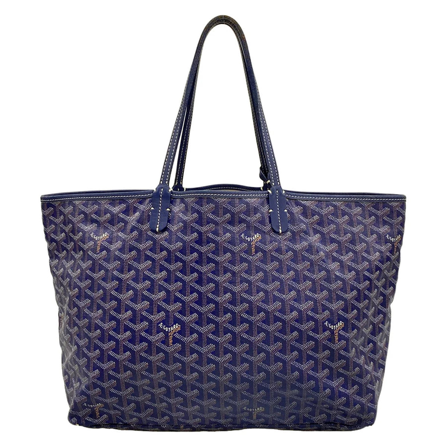 Goyard Saint Louis Pm Navy Coated Canvas